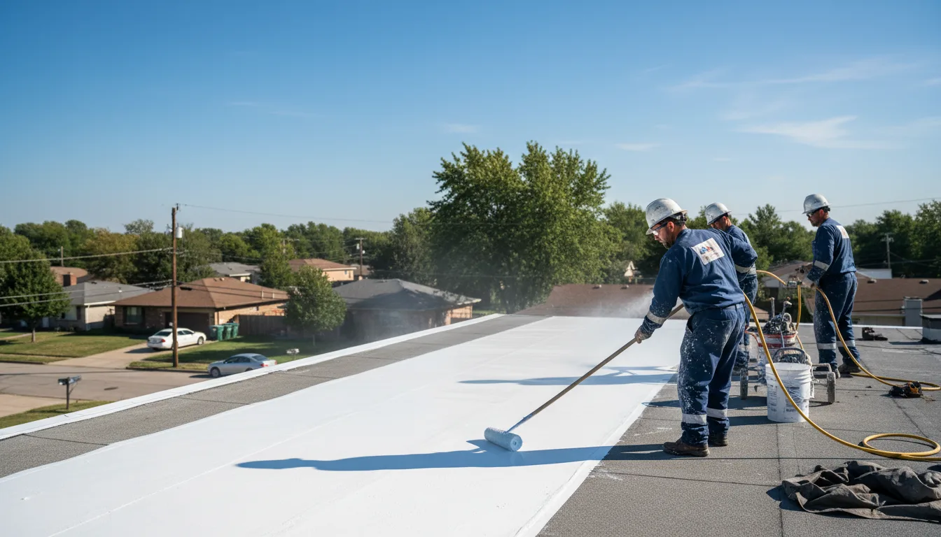 Commercial roof coating in San Jon, NM near me